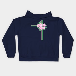 Colorful Blooms and Playful Ribbons Kids Hoodie